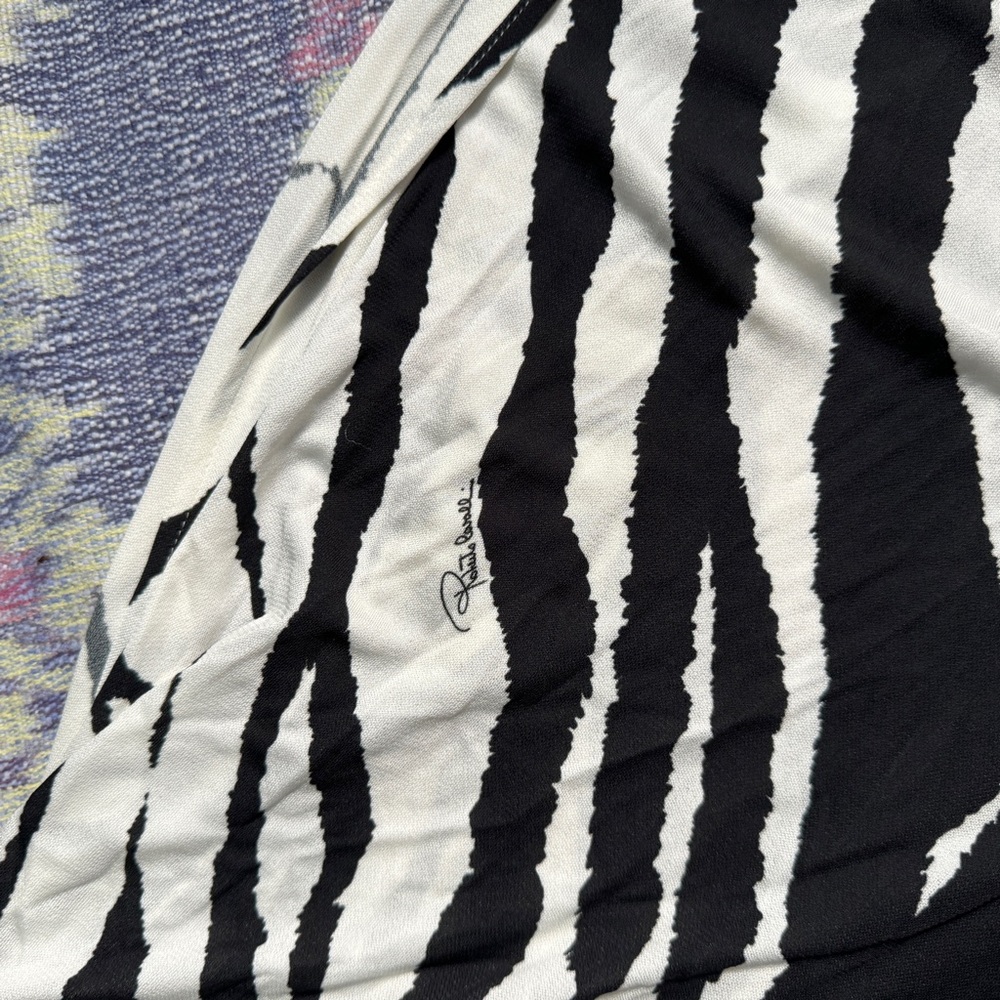 Robert Cavalli Women's Zebra Print Maxi Dress - Picture 13 of 16